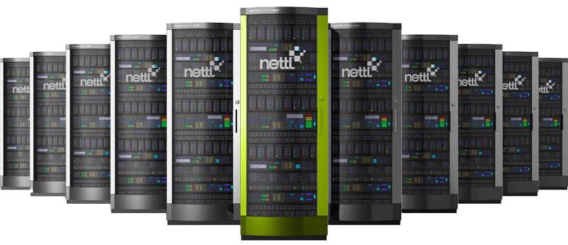 An image of some web servers, with Nettl branding