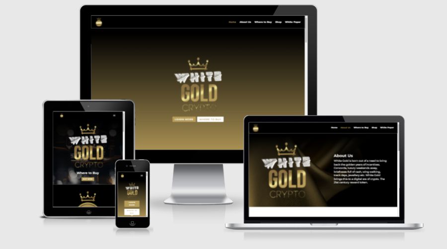 New website launch – White Gold Crypto