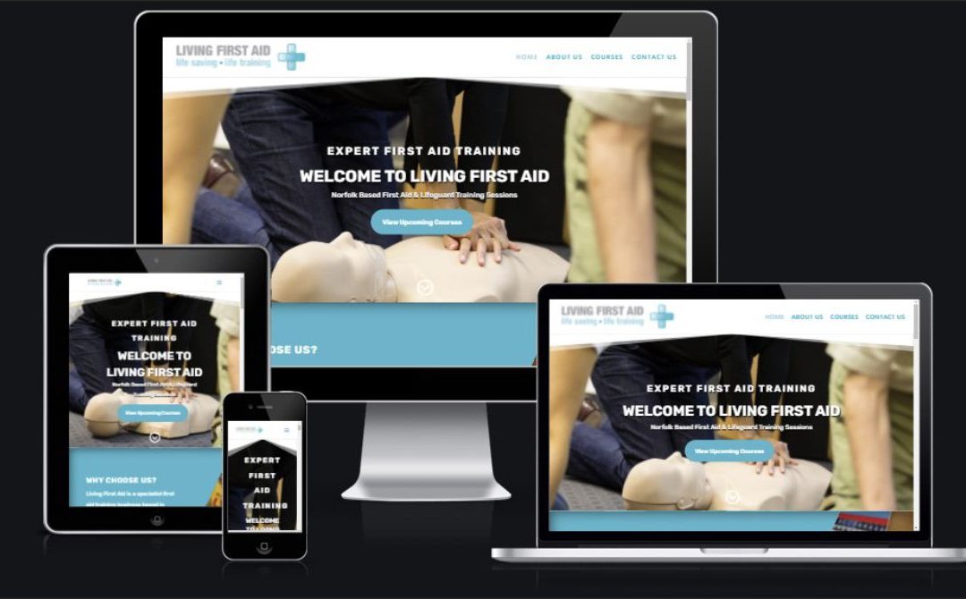 New website launch – Living First Aid